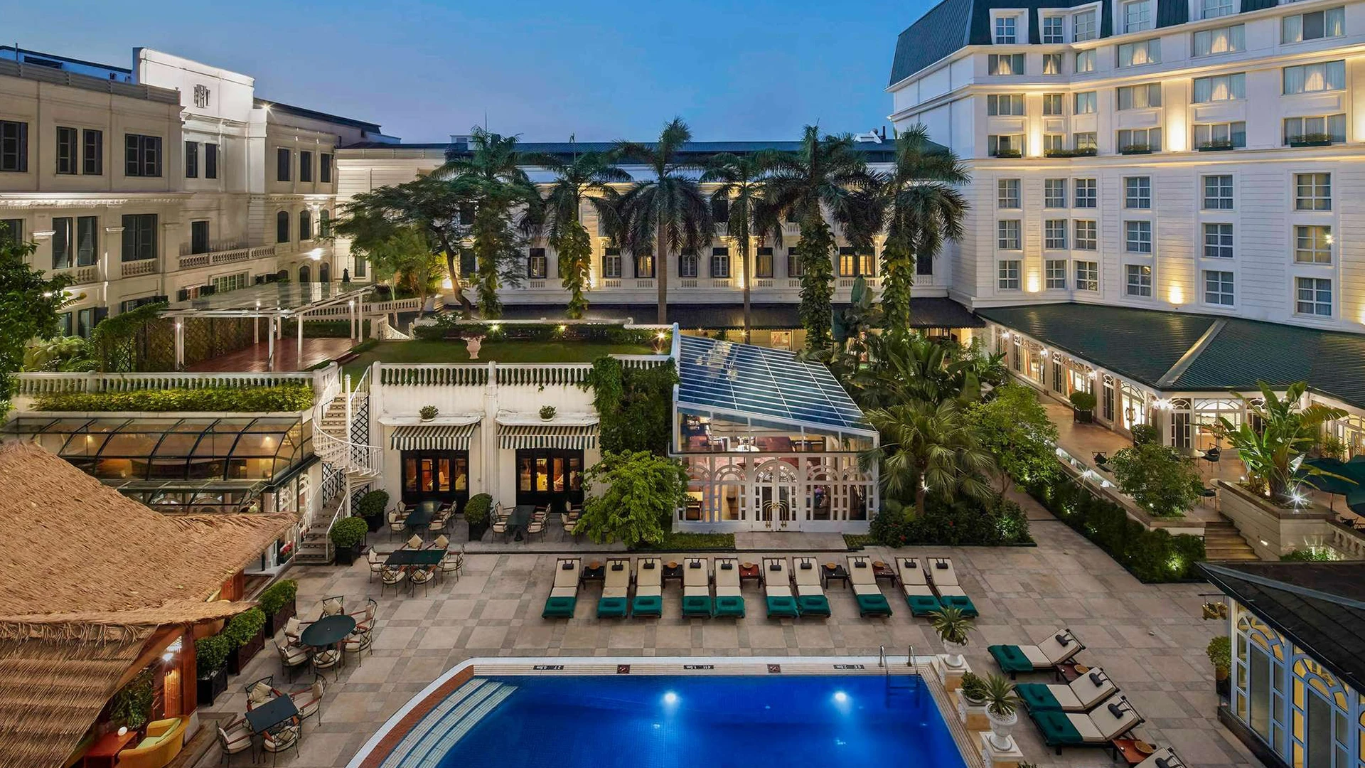 Sofitel Legend Metropole Hanoi白色法式殖民風格建築外觀
